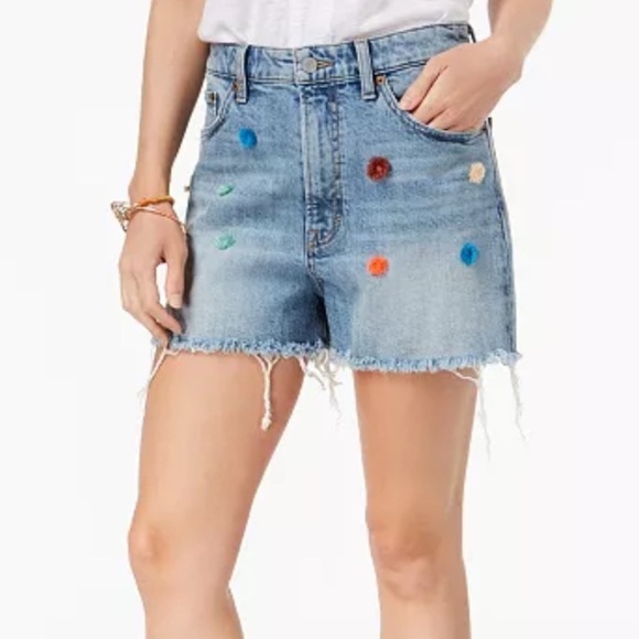 Lucky Brand Pants - Lucky Brand,Women’s Pom-Pom Denim Jean Shorts, Size 4/27
